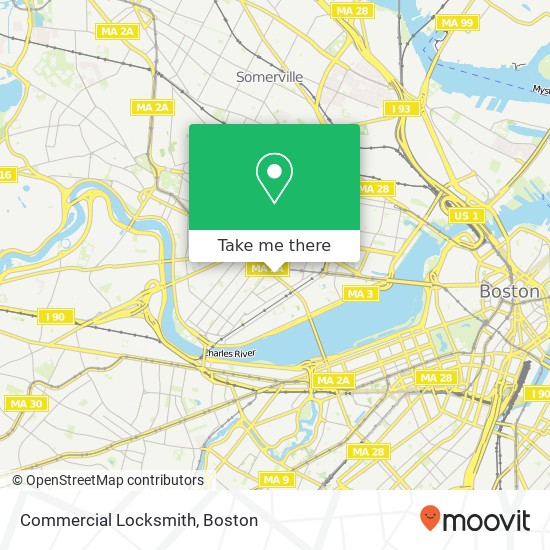 Commercial Locksmith map