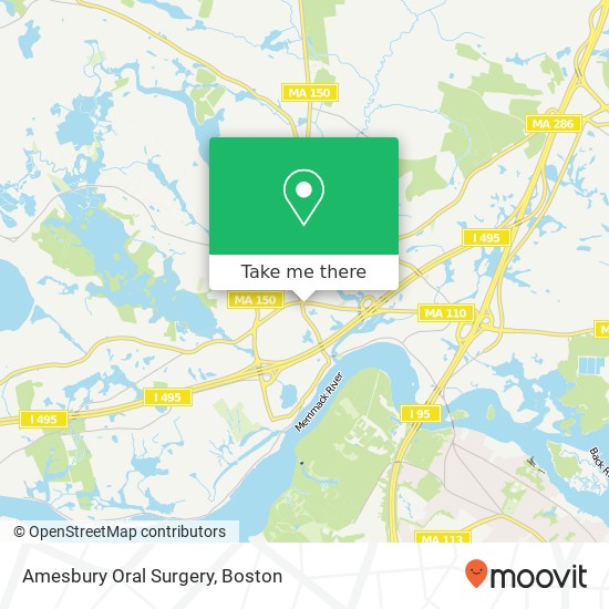 Amesbury Oral Surgery map