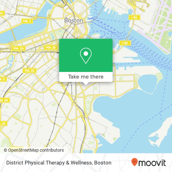 Mapa de District Physical Therapy & Wellness