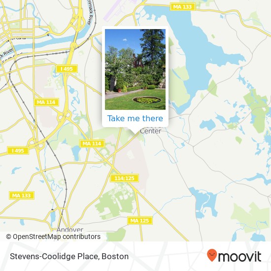 Stevens-Coolidge Place map
