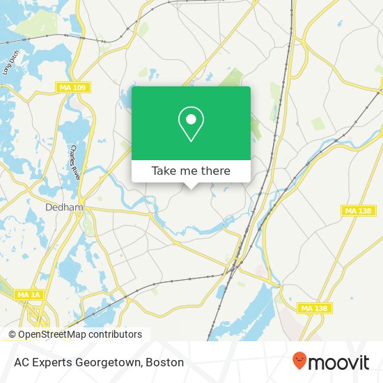 AC Experts Georgetown map