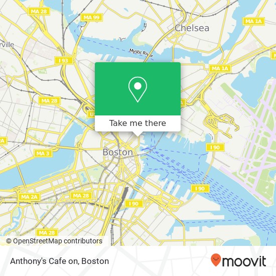 Mapa de Anthony's Cafe on
