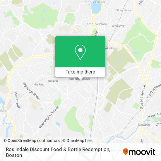 Roslindale Discount Food & Bottle Redemption map