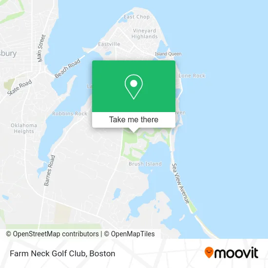 Farm Neck Golf Club map