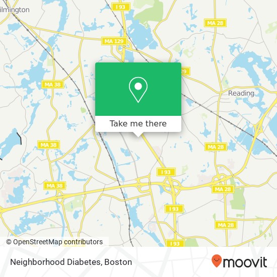 Mapa de Neighborhood Diabetes