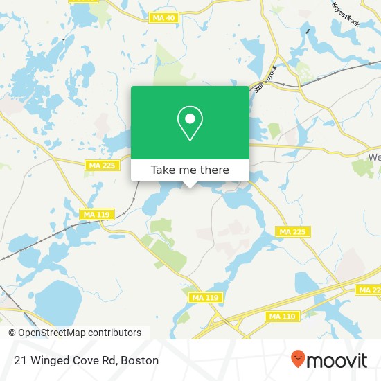 21 Winged Cove Rd map