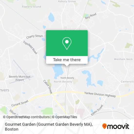 Mapa de Gourmet Garden (Gourmet Garden Beverly MA)