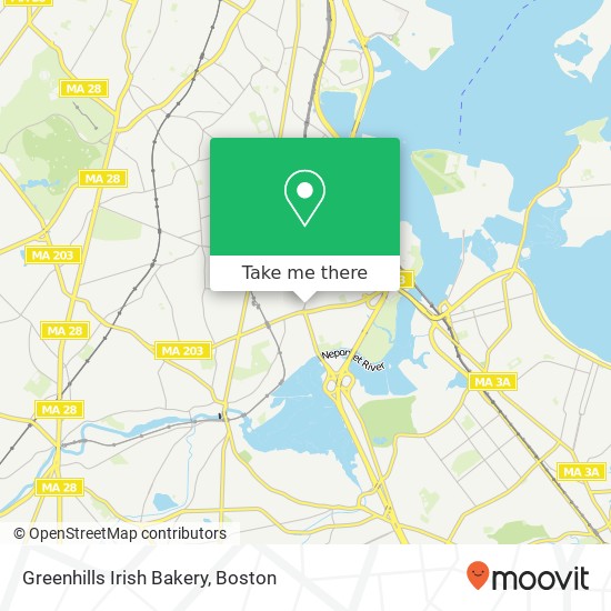 Mapa de Greenhills Irish Bakery