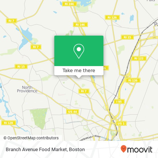 Mapa de Branch Avenue Food Market