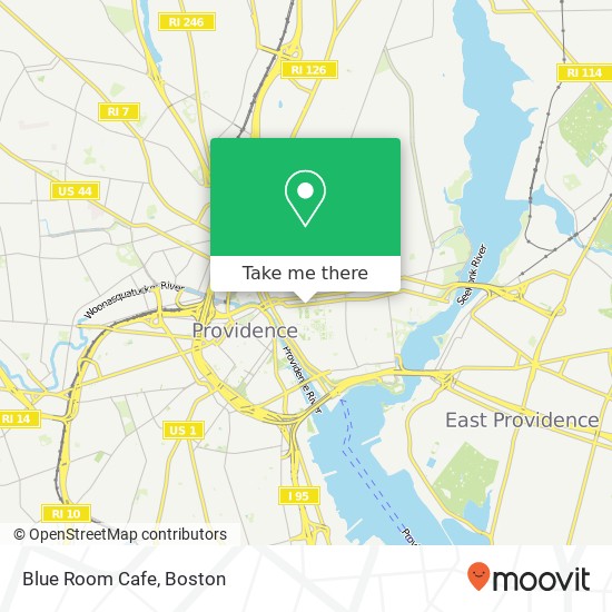 Blue Room Cafe map