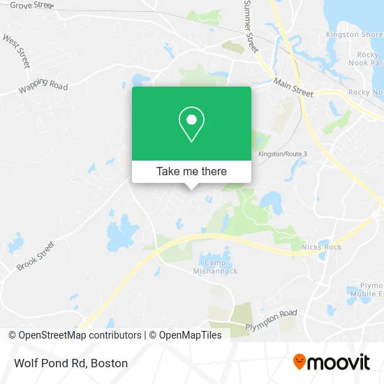 Wolf Pond Rd map