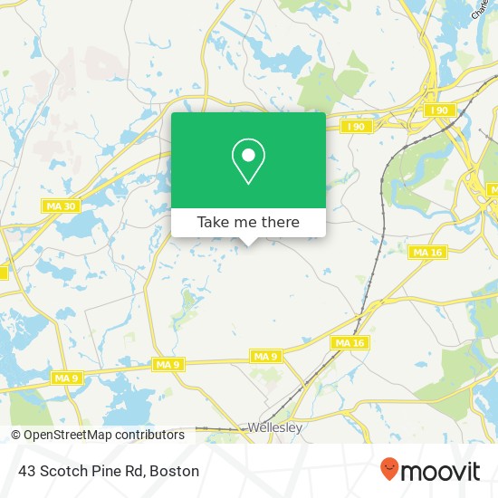 Mapa de 43 Scotch Pine Rd