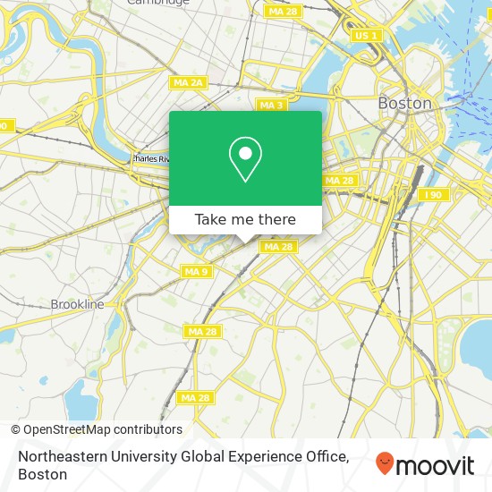 Mapa de Northeastern University Global Experience Office