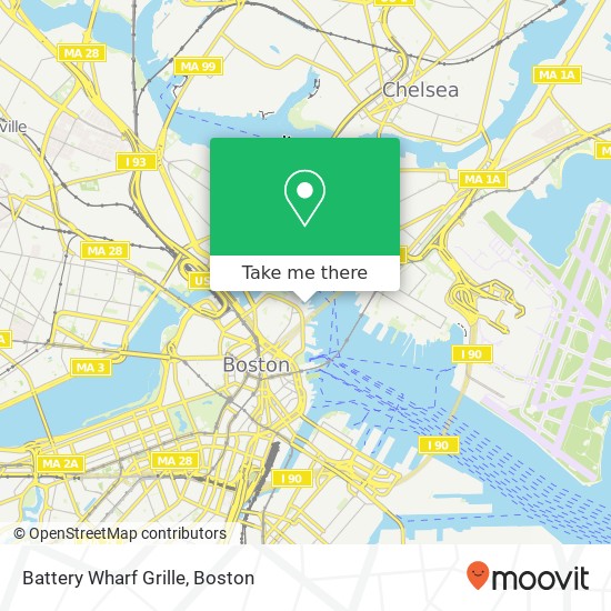 Mapa de Battery Wharf Grille