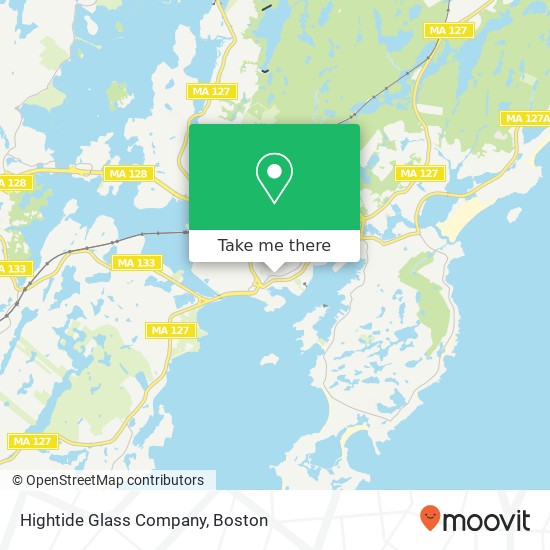 Hightide Glass Company map