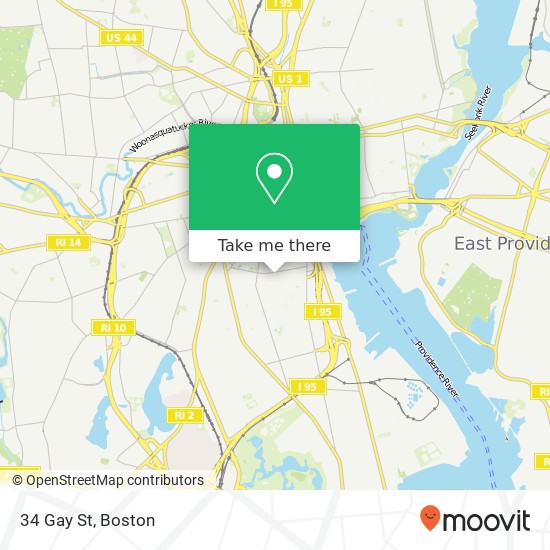 34 Gay St map