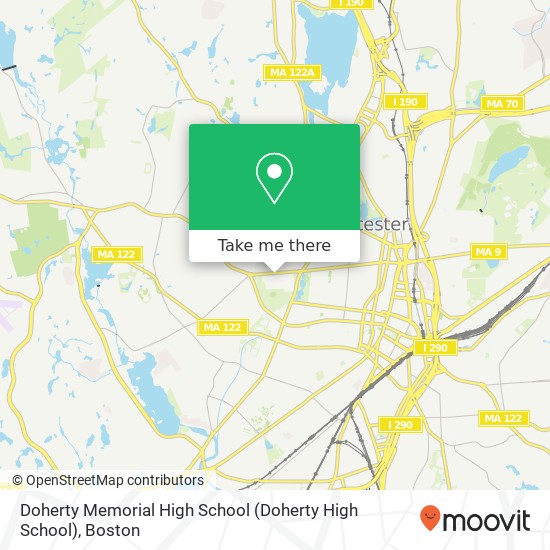 Doherty Memorial High School map