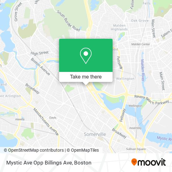 Mystic Ave Opp Billings Ave map