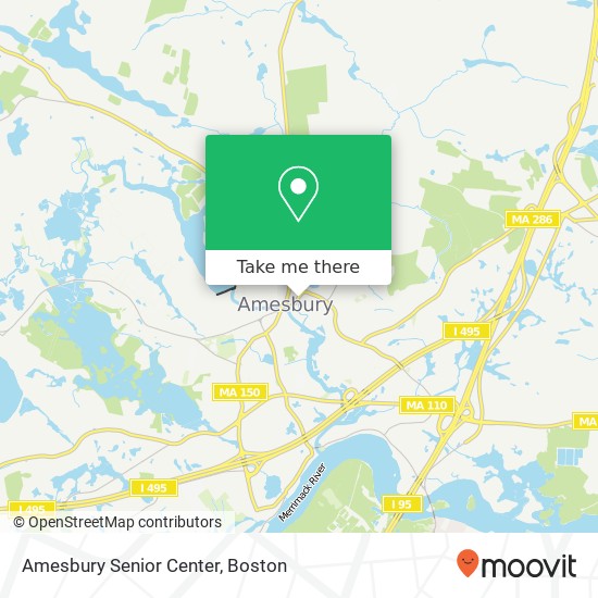 Amesbury Senior Center map