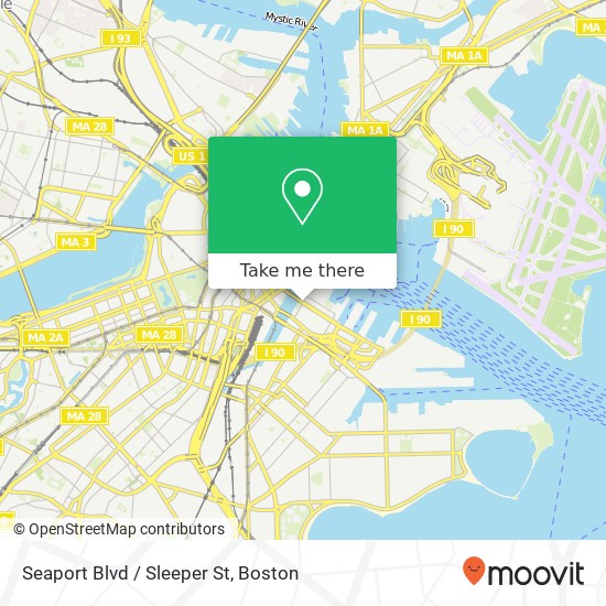 Mapa de Seaport Blvd / Sleeper St