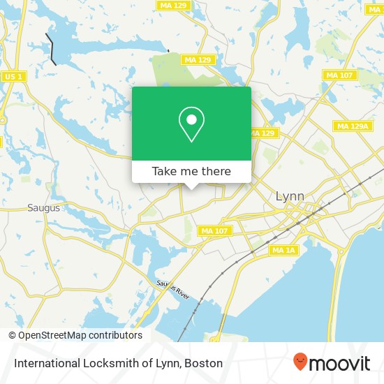 International Locksmith of Lynn map