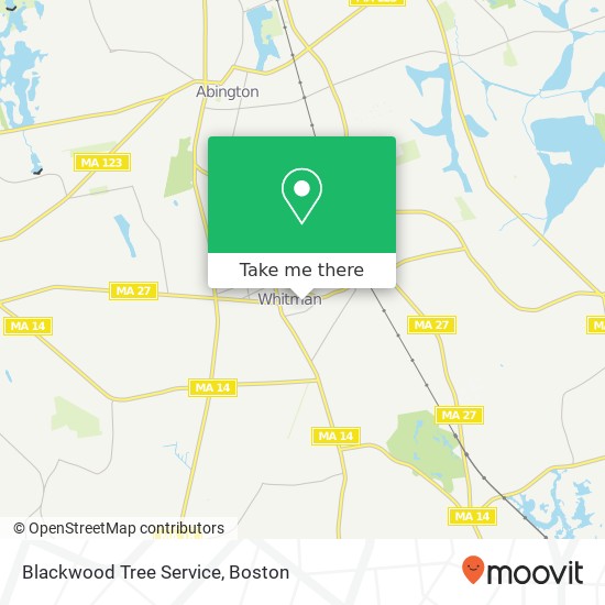 Blackwood Tree Service map