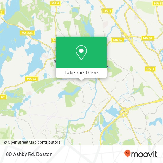 Mapa de 80 Ashby Rd