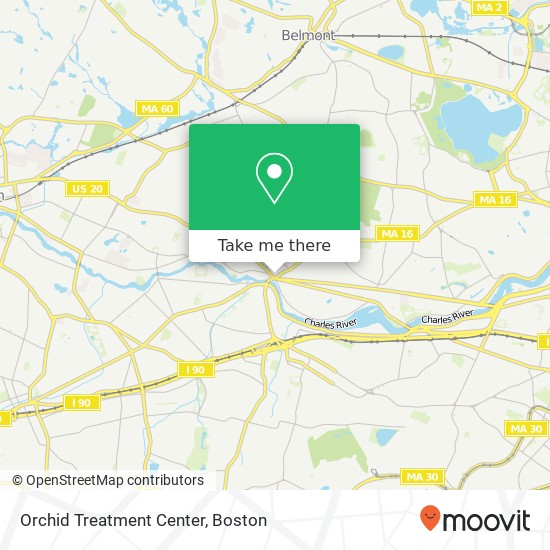 Orchid Treatment Center map