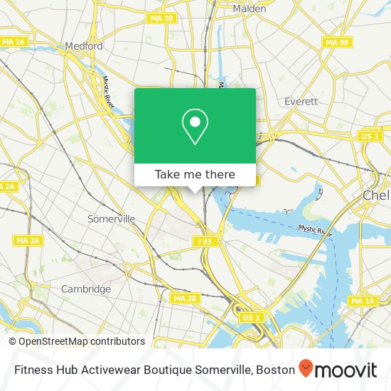 Fitness Hub Activewear Boutique Somerville map