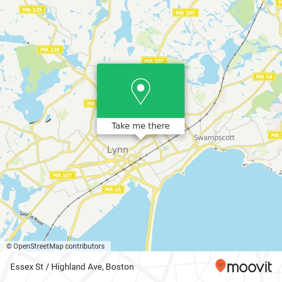 Essex St / Highland Ave map