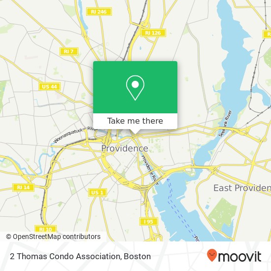 Mapa de 2 Thomas Condo Association