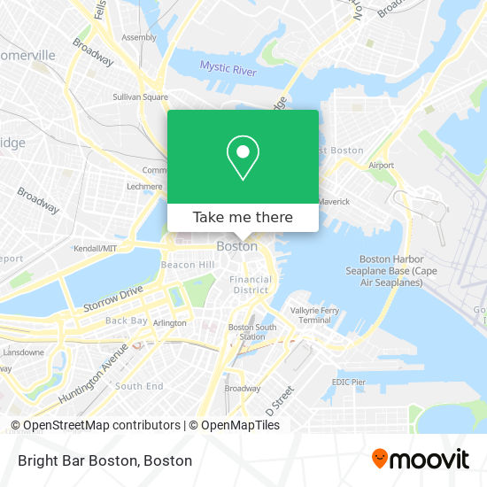 Bright Bar Boston map