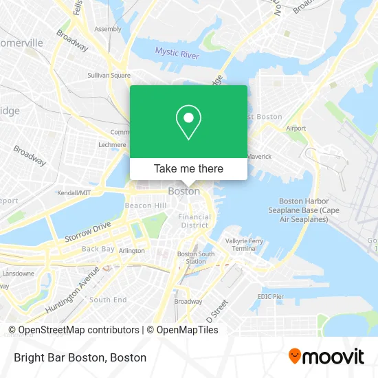 Bright Bar Boston map
