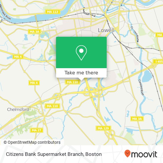 Citizens Bank Supermarket Branch map