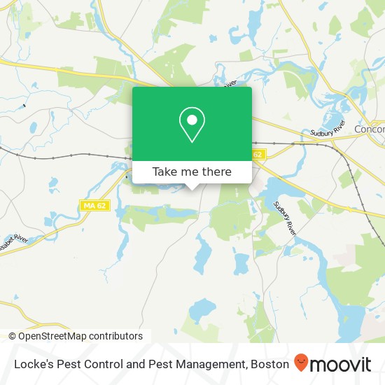 Locke's Pest Control and Pest Management map