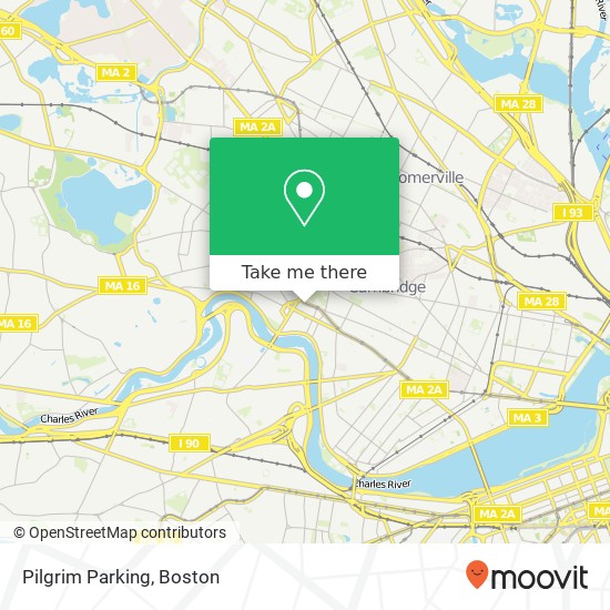 Mapa de Pilgrim Parking