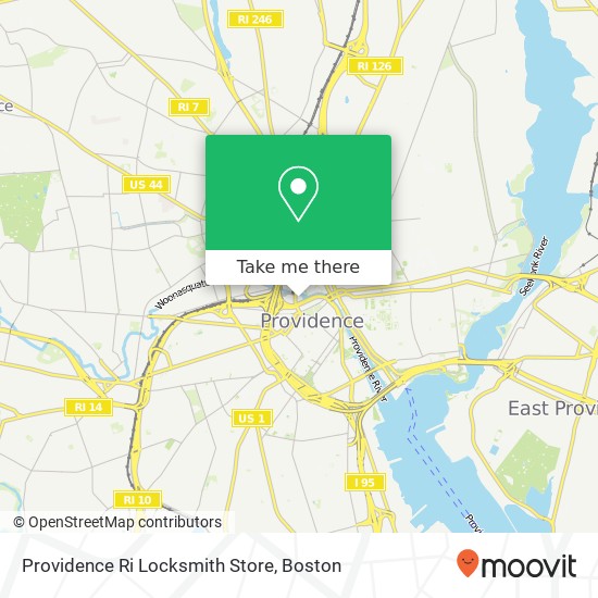 Mapa de Providence Ri Locksmith Store