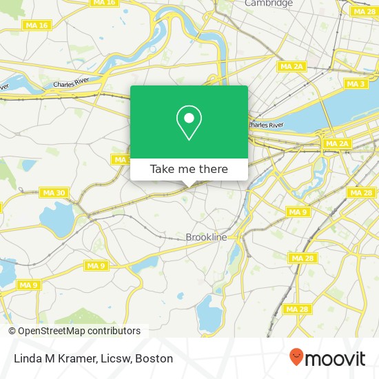 Mapa de Linda M Kramer, Licsw