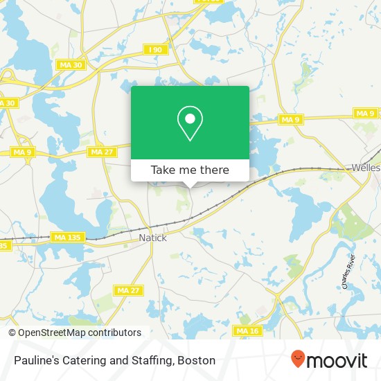 Pauline's Catering and Staffing map