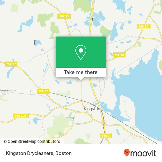 Kingston Drycleaners map