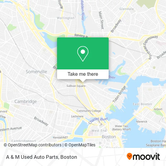 A & M Used Auto Parts map