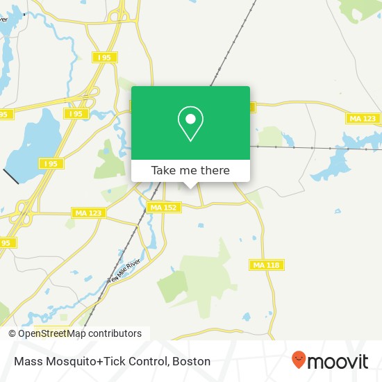 Mapa de Mass Mosquito+Tick Control