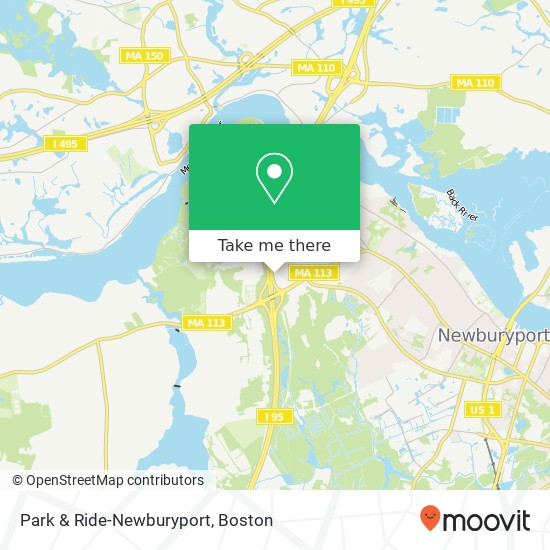 Park & Ride-Newburyport map