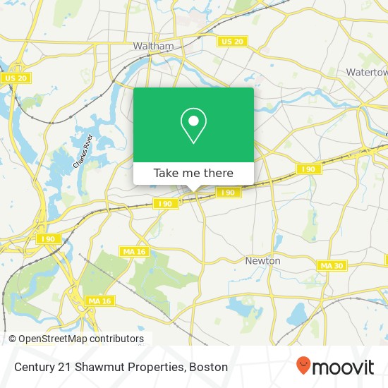 Century 21 Shawmut Properties map