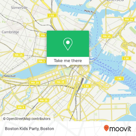 Mapa de Boston Kids Party