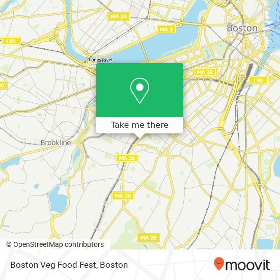 Mapa de Boston Veg Food Fest