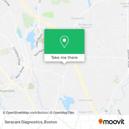 Seracare Diagnostics map