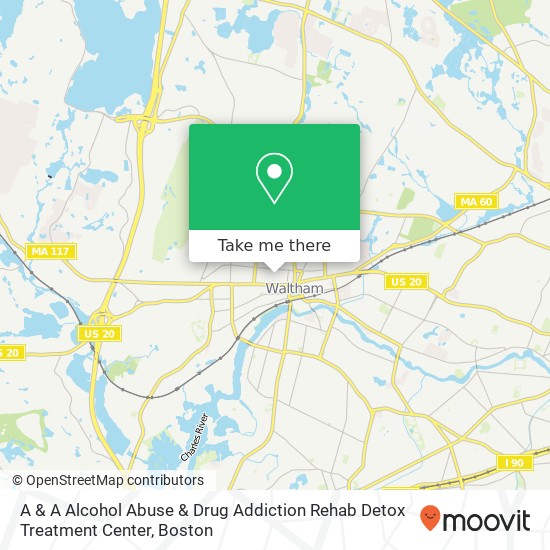 A & A Alcohol Abuse & Drug Addiction Rehab Detox Treatment Center map