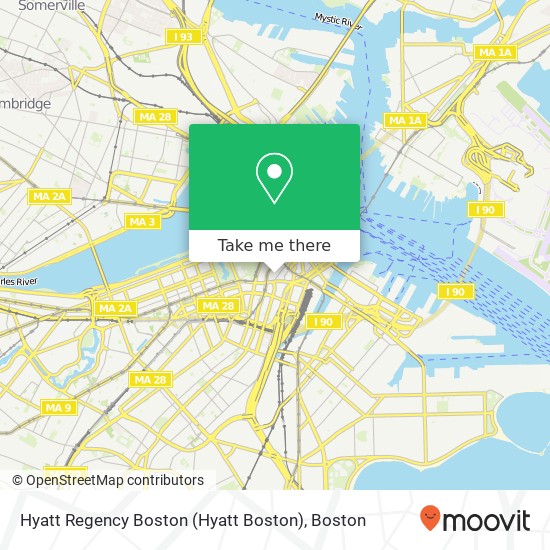 Mapa de Hyatt Regency Boston (Hyatt Boston)