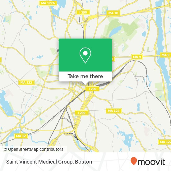 Mapa de Saint Vincent Medical Group